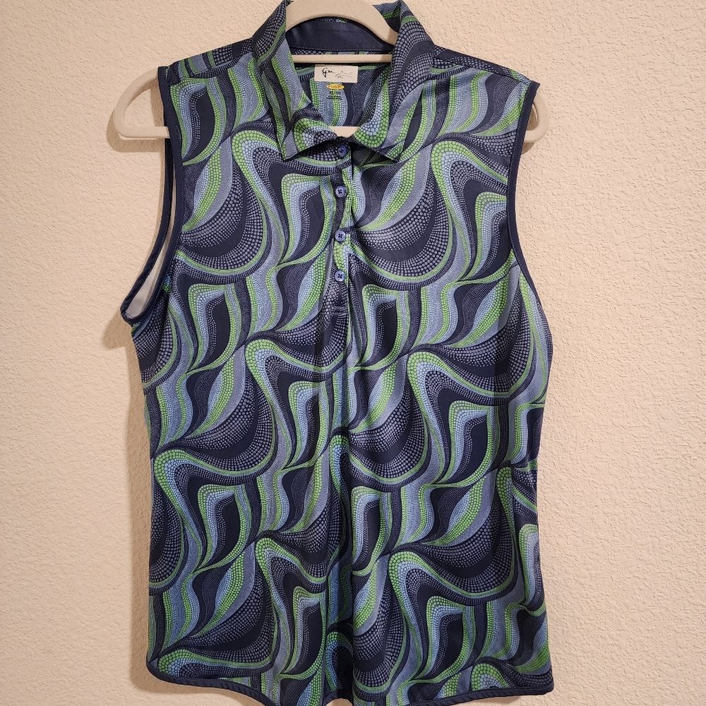Greg Norman women's L skort and XL golf shirt MATCHING SET. Item 081224XX - Picture 6 of 12